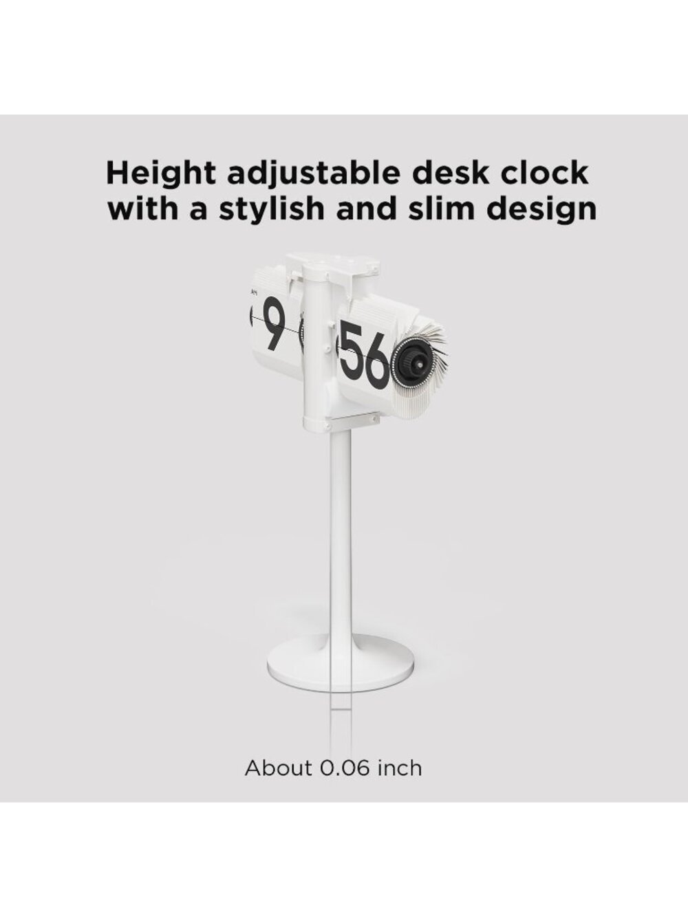 Home Black Analog Quartz Large Number Adjustable Vintage Design Flip Desk Clock - Picture 3 of 6